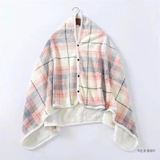 luna 다기능 두꺼운 보온 케이프 담요 낮잠용 따뜻한 겨울용 숄 무릎담요