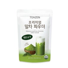 티젠 프리미엄 말차 파우더 제로슈가, 300g, 1개, 1개입