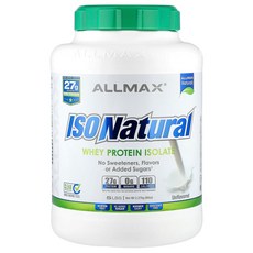올맥스 Iso내추럴 순수 분리 유청 단백질 오리지널 무향 2.25kg(5lbs), 1개