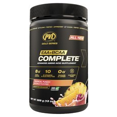 PURE VITA LABS EAA&BCAA綜合配方粉 熱帶水果口味, 1罐, 369g
