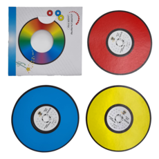 [전세계독점]컬러체인지미니디스크(Color change mini disk)케이스를 통과하면 디스크의 색이 변하는 신기한 마술, 1세트