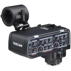 TASCAM(타스캄) CA‑XLR2d‑F 미러리스 카메라용 XLR 마이크 어댑터(후지필름 키트) 2채널 믹서/프리앰프 영상·음성 녹음 취재 인터뷰 배포 영상 제작