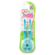 Pigeon 貝親 乳齒牙刷組 台灣公司貨 兒童學習牙刷 四階段乳牙刷, 1個, 第四階段學習牙刷2入(藍)