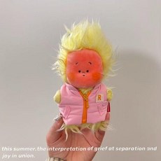 팝마트 우리는 반짝 반짝 작은별 인형옷 세트 겨울 조끼 인형의상, 스타맨 인형에 적합, 핑크 코튼 조끼(인형 제외)