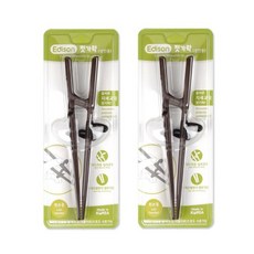 에디슨 에디슨 성인용 올바른 교정 젓가락, 성인용-왼손 2개, 2개