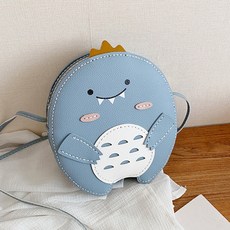 오꿈 가죽가방만들기 곰돌이 키트 DIY 가죽공예 바느질세트, 1개, 04 스마일공룡 (블루)