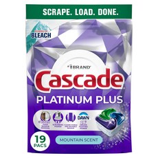 Cascade 白金Plus洗碗機專用洗碗錠 綻放山林香 19入, 1個, 19