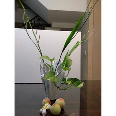 水泥花瓶-小型 北歐風 現代 水泥 圓形 擺件 花盆 藝術 創意 石 混凝土 花插 花瓶 每件都屬手工單品, 白