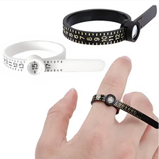 손가락 줄자 반지 치수 호수 측정기, B.화이트