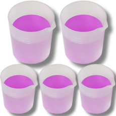 리얼세이지 실리콘 계량컵 세탁세제 눈금컵, 1세트, 30ml, 화이트