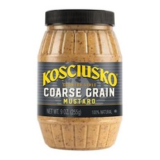 플로크만스 코시우스코 컨트리 스타일 거친 입자 머스타드 풍 Kosciusko Coarse Grain Country Style Mustard 9 oz Hearty Horser