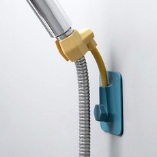 문곰문곰 무타공 각도조절 샤워기거치대, 화이트