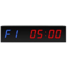 피트니스 타이머 복싱 크로스핏 사이클 전자 스톱워치, 블랙 901 LED 녹+빨, 1개