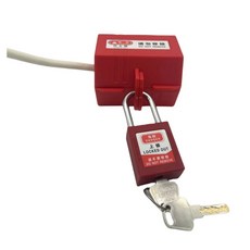 장치용 있는 전기 전원 태그아웃 자물쇠가 코드 안전 플러그 110V, with two key, 1개