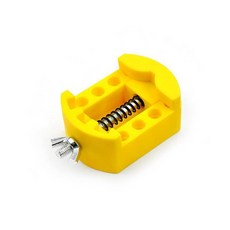 시계 조절식 오프너 백 케이스 커버 프레스 클로저 리무버 고정 거치대 수리 메이커 도구 이동 다이얼 고정기, 노란색, 1개