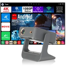 7인치 1080P 4K 프로젝터 자동 초점 180 ° 회전식 천장 시네마 HDMI USB BT5.0, Z6 / 100V-240V EU 플러그 유형 C, Z6 / 100V-240V EU 플러그 유형 C
