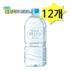 농심 백두산 생수 1L리터, 24개, 1L