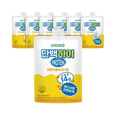 웰그린) 단백하이 크런치볼바나나향, 7개, 40g