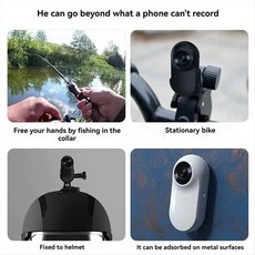 애완 동물 카메라 용 애완 동물 칼라 카메라 및 광각 렌즈로 모니터 미니 휴대용 안정화 스포츠 바디 카메라, 하얀색