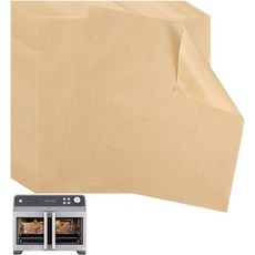 100개 일회용 베이킹 라이너 닌자 프렌치 도어 에어프라이어 FO101용 시간 절약 찢어짐 방지 유산지 시트 및 오븐용 오븐 내열성 잔여물 차단, 100개 일회용 베이킹 라이너 닌자 프렌치 도어 에어프