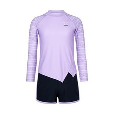 (매장) 수영복 여아 비치 언밸런스 리본 래쉬가드 세트 GS2F522-PP 105546