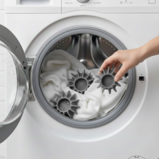 홈셀렉트 구김 엉킴방지 실리콘세탁볼, 그레이, 10개