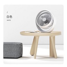 HANG 充電式 隨身風扇 Type c 270度 三段風量 風扇 隨攜扇 小風扇 低噪音 自然風 桌台扇 桌扇, 白色 贈Type c充電線