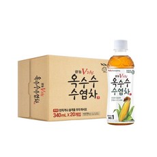 광동 옥수수수염차 340ml x 20pet (유 / 무라벨 랜덤), 20개