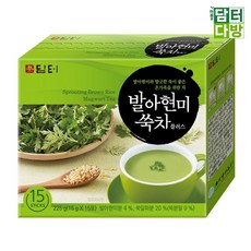 담터 발아현미 쑥차 15스틱 X5