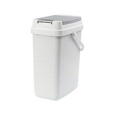 ZLYE 大容量茶渣桶 乾濕分離垃圾桶 家用辦公室, G2410白灰色 7L(含排水三件套, 1個