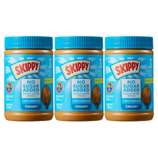 스키피 땅콩버터 노슈거에디드 크리미, 3개, 454g