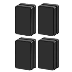 겨울 방풍 자석 커튼 무게추 4쌍 테이블보용 샤워 클립 냉장고, 01 CHINA, 02 Black