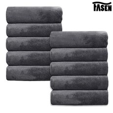 유윤몰 호텔납품 80수 보풀없는 호텔수건, 그레이, 10개
