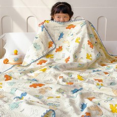 거즈 낮잠 이불 아기 유아용 포근한 사계절 침구, 리본