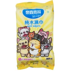 奈森克林 純水濕紙巾 40抽, 1包, 40張, 5g