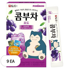 담터 포켓몬 콤부차 포도, 5g, 10개입, 9개