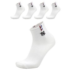 New York Yankees MLB 男性縫線中筒襪 5雙