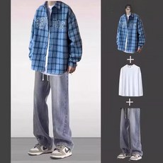 코르티스 LP 엘피판Outside 미니1집 샌드 (포카동봉) The Lines Color, s, 3피스 블루 셔츠+긴팔+데님 팬츠 라이트블루