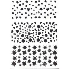 A40-0529 型染版 蝶古巴特diy 簍空模板 塗鴉模版 繪畫模版, 1個