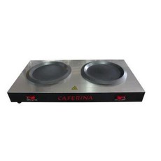 平安 CAFERINA THP-220 美式咖啡保溫座 商用雙座保溫盤 電熱盤 保溫爐, 銀色,1個, 1個