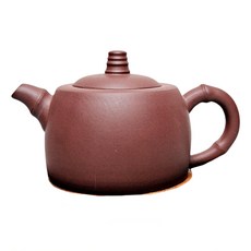 自在坊茶具 竹段紫砂壺 300ml 清模款 宜興紫砂壺 大容量 出水俐落 茶壺, 竹段紫砂壼-清模款 300m, 1個