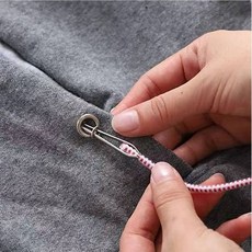셀프수선 바지 끈 끼우개 허리 고무줄 넣기 후드티 츄리닝 끈수선 도구, 1개, 상세페이지 참조