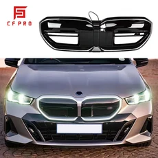 BMW 5시리즈 G60 프론트 범퍼 키드니 그릴 스테인리스 스틸 교체 부품 23-24 호환