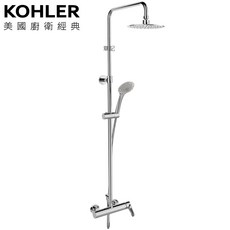 KOHLER Aleo 淋浴柱 K-97826T-4-CP，多功能頂噴花灑，簡約時尚設計，提升沐浴體驗, 1個, CP