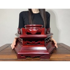 紫檀木擺件底座, 紅