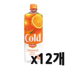 롯데칠성음료 델몬트 콜드 100% 오렌지, 900ml, 12개