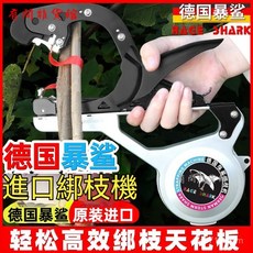 葡萄綁枝機 西紅柿番茄綁藤神器 黃瓜綁蔓釘子膠帶器 結束機 綁蔓器 紮綁機 捆綁機 綁帶機, 1個, 德國暴鯊原裝進口綁枝機省力50%,試用套餐（送刀片+防鏽油）