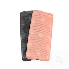 여행휴대용 돌돌말리는 실리콘 빨래판 미끄럼방지빨판 흡착식빨래판 실리콘빨래판흡착, 그레이, 1개, 그레이