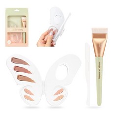 메이크업 브러시 세트 아이섀도 5개 파우더 퍼프 플러피 블렌딩 크리즈 아이라이너 프로페셔널 아티스트 비건 및 크루얼티 프리 여성용, Makeup Blending Set, 1개