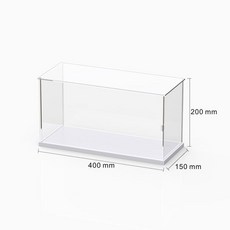 투명 CD 정리 케이스 보관 소형 대용량 선반 진열 수납장 30X15X15CM 길이 디스크, /길이 40 15 20cm 높이 문 적층 가능